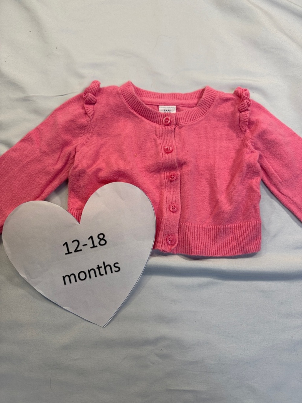 GAP - Toddler Pink Knit Sweater Cardigan